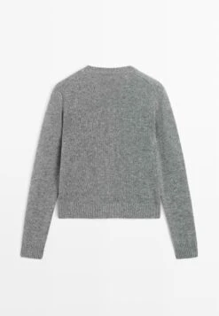 Massimo Dutti KNITTED CREW NECK - Cardigan - Grey -Massimo Dutti Shop 47542fd8f9d04041b5cc8239f1a45778