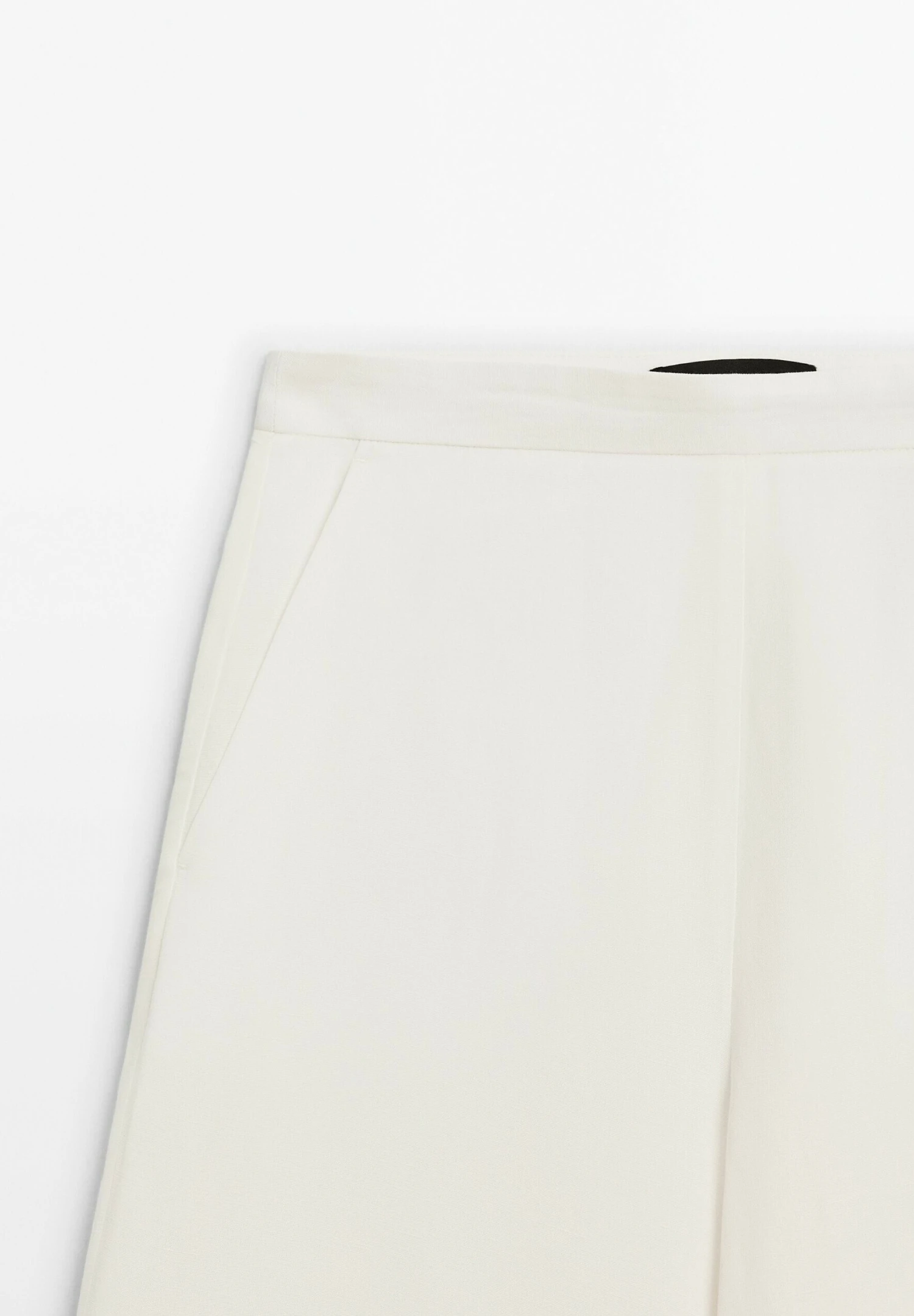 Massimo Dutti STRAIGHT FIT FLOWING - Trousers - Beige 11 Massimo Dutti STRAIGHT FIT FLOWING - Trousers - Beige - Image 9