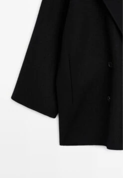 Massimo Dutti BLEND MID-LENGTH WITH - Winter Coat - Black -Massimo Dutti Shop 477a47f3fe5b4cf18d6e6420ec4f23fe