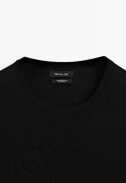 Massimo Dutti CREW NECK LONG SLEEVE - Jumper - Black -Massimo Dutti Shop 478038da48734b8b91bd376aa16f731e