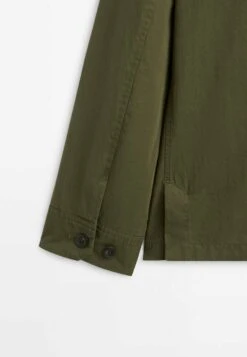 Massimo Dutti With Pockets- Summer Jacket - Khaki -Massimo Dutti Shop 4788cc715d004a2f9cc155852a0afb9e