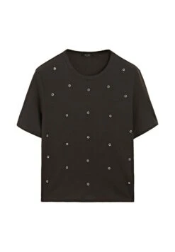 Massimo Dutti OVERSIZED WITH EYELETS - Print T-shirt - White -Massimo Dutti Shop 4799f7c18b5542db9ddd8fecfba3cbbc