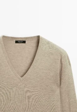 Massimo Dutti LONG SLEEVES WITH V-NECK - Jumper - Sand 26 Massimo Dutti LONG SLEEVES WITH V-NECK - Jumper - Sand -Massimo Dutti Shop 479d31a6e1e44ac2b95a860c2045a8e0