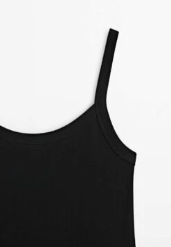 Massimo Dutti Mercerised - Top - Black -Massimo Dutti Shop 47b2f425c9e84565bc3d65683059f25e