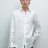 Massimo Dutti SLIM FIT GARMENT - Shirt - White -Massimo Dutti Shop 47ff88cc5d564772a753c87f12e9d6fb