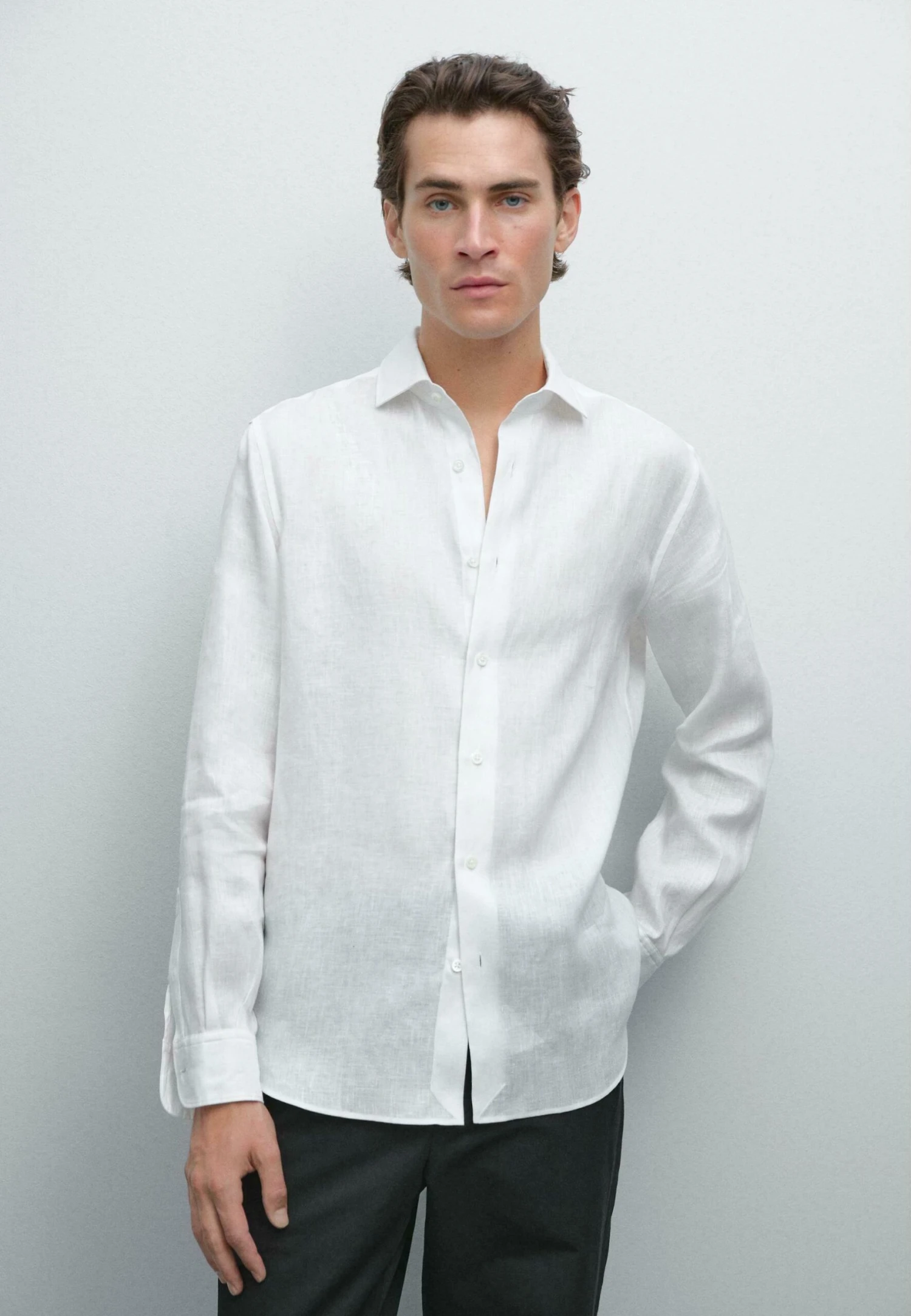Massimo Dutti SLIM FIT GARMENT - Shirt - White 3 Massimo Dutti SLIM FIT GARMENT - Shirt - White