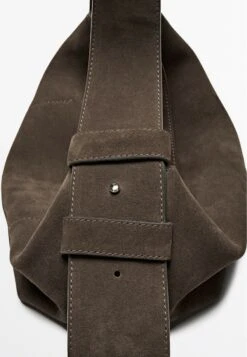 Massimo Dutti SPLIT SHOULDER - Handbag - Mottled Brown -Massimo Dutti Shop 48247797130f43299c90a2ffe98017cc