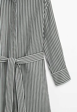 Massimo Dutti Striped With Belt - Shirt Dress -Massimo Dutti Shop 483d3c179037498eb1704350e4defba6