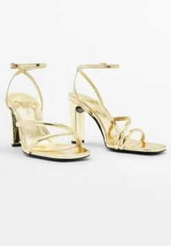 Massimo Dutti Strappy With Ankle Strap - Sandals -Massimo Dutti Shop 484020feeddb40ed85e34475992fdf6d