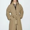 Massimo Dutti LONG RAGLAN SLEEVE WITH BUTTONS - Trenchcoat - Camel -Massimo Dutti Shop 4877f8c33d7342a48129de254c1a722b