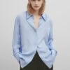 Massimo Dutti Studio Flowing With Rhinestone Detail 09407954 - Button-Down Blouse - Light Blue 1 Massimo Dutti Studio Flowing With Rhinestone Detail 09407954 - Button-Down Blouse - Light Blue -Massimo Dutti Shop 487b08b2dc4b4317ad0942658e114834