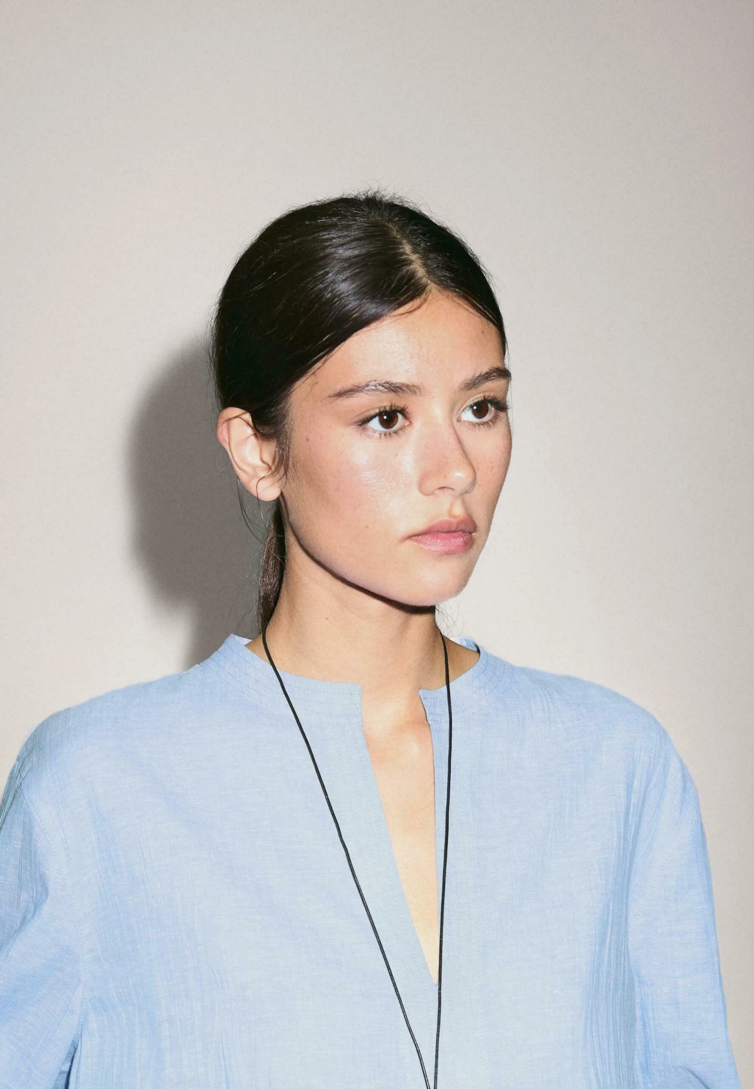 Massimo Dutti GARMENT WITH SEAM DETAILS - Blouse - Blue 5 Massimo Dutti GARMENT WITH SEAM DETAILS - Blouse - Blue - Image 3