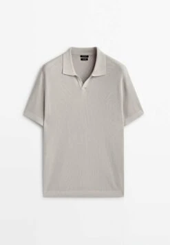 Massimo Dutti Vertical-Textured Micro - Polo Shirt - Beige 23 Massimo Dutti Vertical-Textured Micro - Polo Shirt - Beige -Massimo Dutti Shop 48a8662fd24f4d2eb927971d21dfb90e
