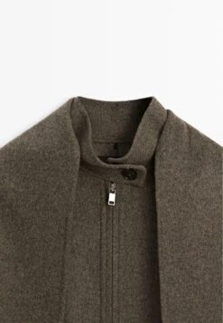 Massimo Dutti BLEND WITH SCARF - Bomber Jacket - Grey -Massimo Dutti Shop 48e4c283428f47b6852cee77f1dc22e7