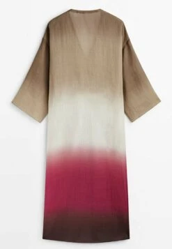 Massimo Dutti Tie-Dye With Knot Detail - Maxi Dress -Massimo Dutti Shop 48e80ed21edf411b8784fe4b84283f32