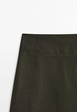 Massimo Dutti Style Midi - A-Line Skirt - Khaki -Massimo Dutti Shop 490cad643b1442d4ae2530c540f1f861
