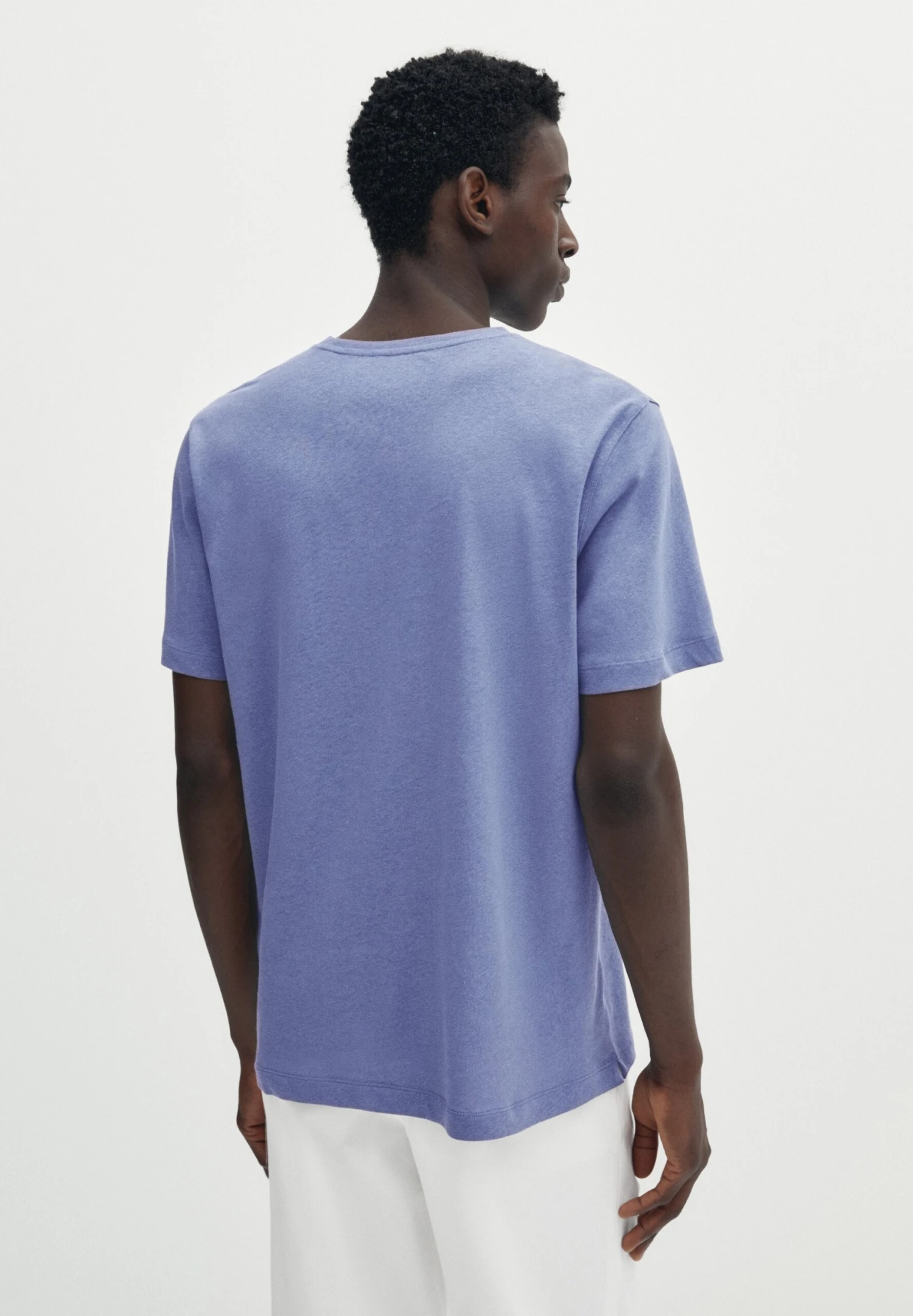 Massimo Dutti Short Sleeve - Basic T-Shirt - Dark Blue 5 Massimo Dutti Short Sleeve - Basic T-Shirt - Dark Blue - Image 3