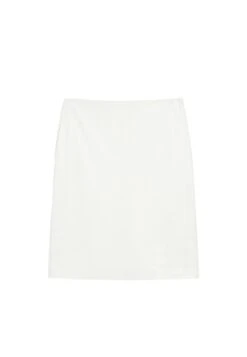 Massimo Dutti MIDI - Leather Skirt - White -Massimo Dutti Shop 4952378d31f442ec97f455dde5d6b6ab