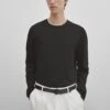 Massimo Dutti Studio - Long Sleeved Top - Black -Massimo Dutti Shop 49727290327840c69862b32356cdc104