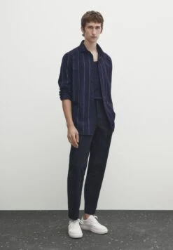 Massimo Dutti Regular Fit Wide Striped - Shirt - Dark Blue 15 Massimo Dutti Regular Fit Wide Striped - Shirt - Dark Blue -Massimo Dutti Shop 49831f535ce24f8b8e010eb003c9fd78