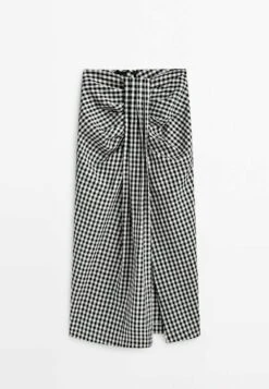 Massimo Dutti Studio-Gingham - Wrap Skirt - Black 20 Massimo Dutti Studio-Gingham - Wrap Skirt - Black -Massimo Dutti Shop 498a084bfad24e3c9ec42d8690effd6b