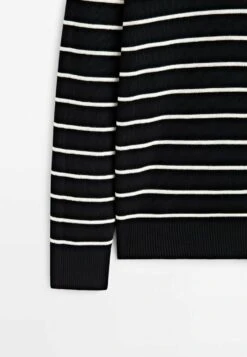 Massimo Dutti Striped Mock Neck With Zip- Jumper - Dark Blue 20 Massimo Dutti Striped Mock Neck With Zip- Jumper - Dark Blue -Massimo Dutti Shop 49bd81ac4871498b97e2052035452934