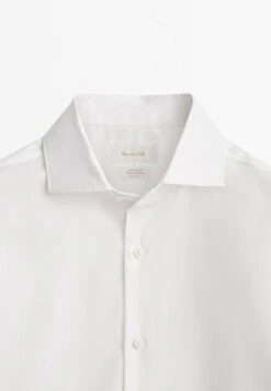 Massimo Dutti Regular Fit With Double Cuffs - Formal Shirt - White -Massimo Dutti Shop 49db5aef39634df7b30fd4c01abd7235