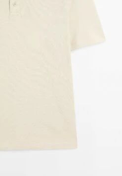 Massimo Dutti TEXTURED SHORT SLEEVE POLO NECK - Polo Shirt - Sand -Massimo Dutti Shop 49efeaaa389b4fe09bf30b254decf500