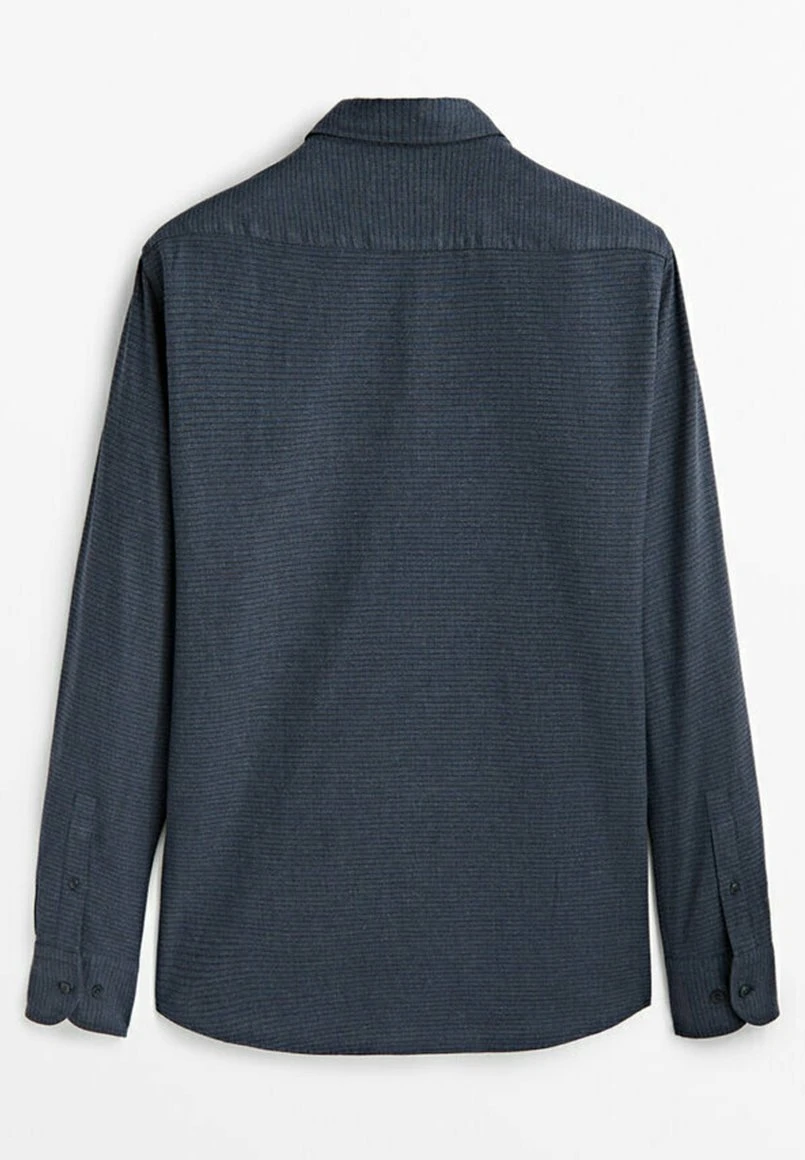 Massimo Dutti Regular Fit Check - Shirt - Blue 8 Massimo Dutti Regular Fit Check - Shirt - Blue - Image 6