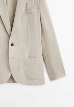 Massimo Dutti Blazer Jacket - Beige -Massimo Dutti Shop 49f754021a9f4dc4ad92e35aebb2d1b5