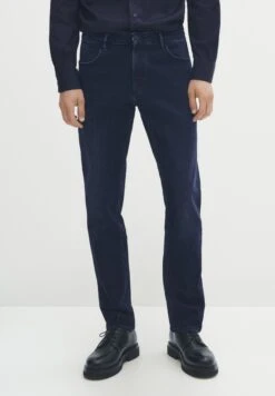 Massimo Dutti Straight Leg Jeans - Blue