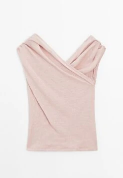 Massimo Dutti SURPLICE BOAT NECK - Print T-shirt - Pink -Massimo Dutti Shop 4a0a60c9611e4bd2bc59418daec73b71