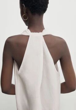 Massimo Dutti Long Halter Neck With Flounce - Maxi Dress -Massimo Dutti Shop 4a65957504a345648f7e1017c179d8cc