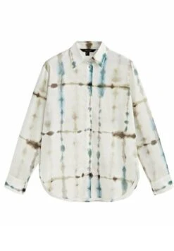 Massimo Dutti Tie Dye- Button-Down Blouse - Beige -Massimo Dutti Shop 4a8017aedb9e423cbcfb80e8f5ab97af