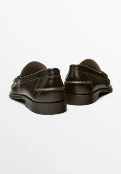 Massimo Dutti WITH PENNY STRAP - Slip-ons - Dark Brown -Massimo Dutti Shop 4a8c5ab3706e47b8b2dabf186ad7dab8