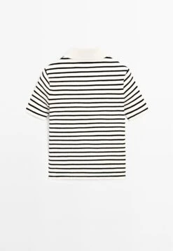Massimo Dutti STRIPED JOHNNY COLLAR - Polo Shirt - White 19 Massimo Dutti STRIPED JOHNNY COLLAR - Polo Shirt - White -Massimo Dutti Shop 4ab25b7ce91945abb2d66aa2f4231001