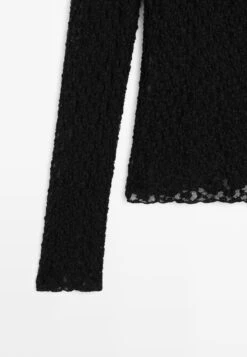 Massimo Dutti LONG SLEEVE LACE - Blouse - Black 19 Massimo Dutti LONG SLEEVE LACE - Blouse - Black -Massimo Dutti Shop 4abfe0d1b7004b4ea7ddac096780ff42