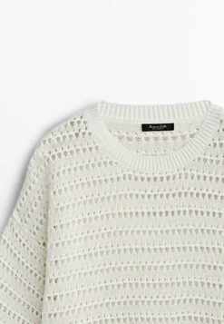 Massimo Dutti Crew Neck Open - Jumper -Massimo Dutti Shop 4ad2ea9f434f4ff0aae2f89b07eafb9b
