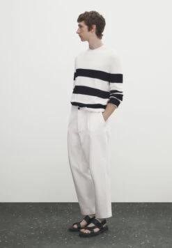 Massimo Dutti Striped Crew Neck - Jumper - Beige 15 Massimo Dutti Striped Crew Neck - Jumper - Beige -Massimo Dutti Shop 4b1b5a5fb3a44f15907d980778e50ee4