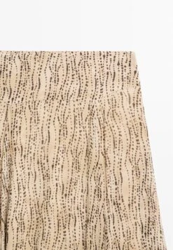 Massimo Dutti Maxi Skirt - Beige -Massimo Dutti Shop 4b42b733434640029f8ea90fba1d4dd7