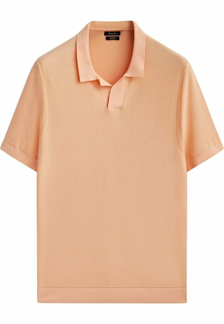 Massimo Dutti Smocked - Polo Shirt - Mottled Orange 7 Massimo Dutti Smocked - Polo Shirt - Mottled Orange - Image 5