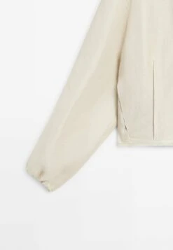 Massimo Dutti FRAYED LIGHTWEIGHT BOMBER NECK - Bomber Jacket - Beige -Massimo Dutti Shop 4b7672b54d01435688d2217bd452cb2e