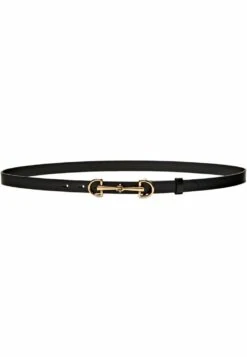 Massimo Dutti With Double Long Buckle- Belt - Black