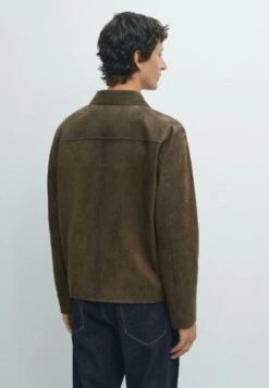 Massimo Dutti Leather Jacket - Mottled Dark Green 13 Massimo Dutti Leather Jacket - Mottled Dark Green -Massimo Dutti Shop 4be10770dd164feeb246328287877f26