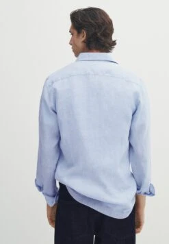 Massimo Dutti Dyed - Shirt - Light Blue -Massimo Dutti Shop 4be75a1e8d3e4e839fbca694591ed8ff