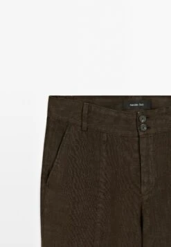 Massimo Dutti KICK FLARE FIT - Trousers - Mottled Dark Brown -Massimo Dutti Shop 4c0c2f60e3574511b8199bed02453860