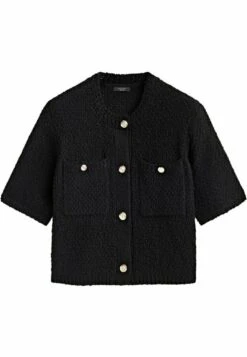 Massimo Dutti Textured With Pockets - Cardigan - Black -Massimo Dutti Shop 4c1447773e294d14bed2bfaacfc3c222