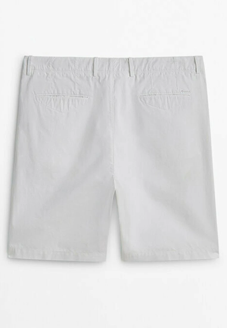 Massimo Dutti Micro-Twill Bermuda- Shorts - White 9 Massimo Dutti Micro-Twill Bermuda- Shorts - White - Image 7