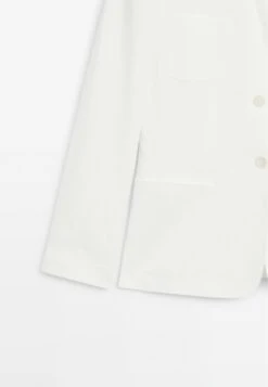 Massimo Dutti BUTTONED LAPEL COLLAR - Blazer - WHITE 21 Massimo Dutti BUTTONED LAPEL COLLAR - Blazer - WHITE -Massimo Dutti Shop 4c5b082563ce4a85ba2c0bab38cb587b