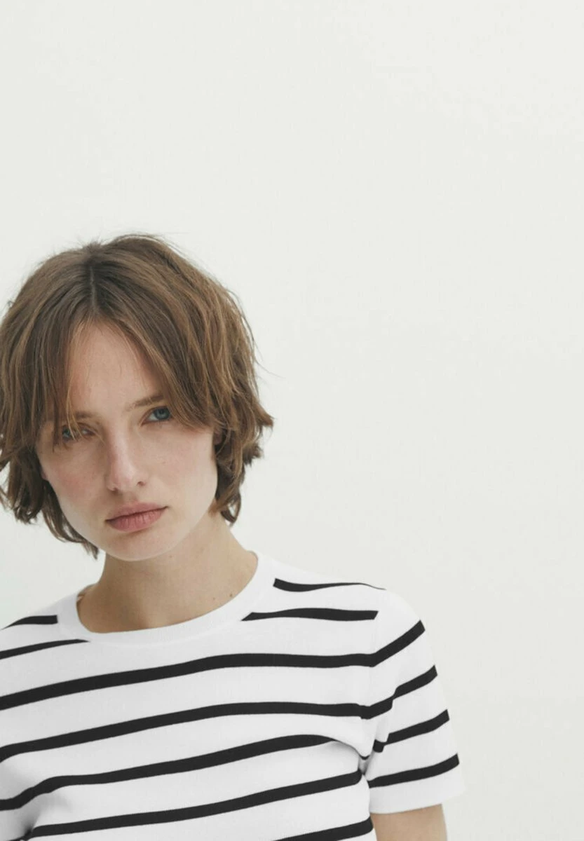 Massimo Dutti Striped Short Sleeve - Print T-Shirt 6 Massimo Dutti Striped Short Sleeve - Print T-Shirt - Image 4